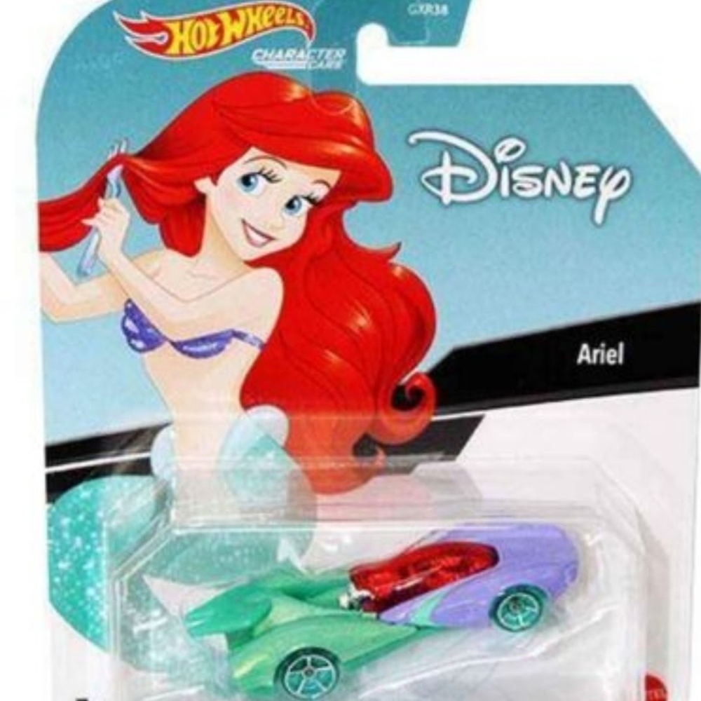 Brand New Disney Hot Wheels Ariel Character Car